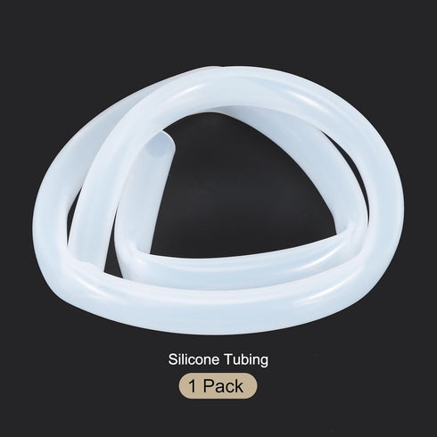 1m Clear Silicone Tubing, 16mm(5/8") ID x 21mm(0.83") OD Pure Industrial Plastic Hoses for Pump