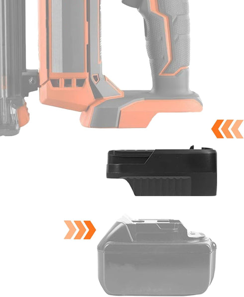 Adapter for RIDGID AEG 18V Cordless Tools, Fits for Makita 18V Li-ion Battery Converter for RIDGID AEG 18V Battery Cordless Power Tools (Adapter Only)