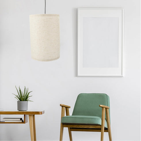 Cozy Linen Table Lamp Shade Half Round Design Floor Lamp Cover for Bedroom Living Room Replacement for Home Decor