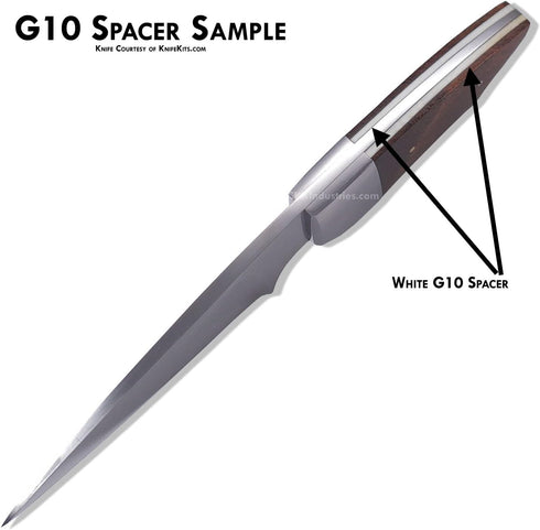G10 Knife Handle Spacer Material, Red (3 x 12 x .030 Inches)