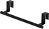 Cabinet Door Towel Bar - Single, Stainless Steel & Matte Black Over