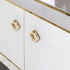 SKFGNX Hardware,A106 Simple Copper Color Wardrobe Drawer Hidden Button Bedside Table Cabinet Hanging Ring Single Hole
