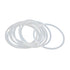 X AUTOHAUX Silicone O-Rings, Pack of 10, 65mm OD 58.8mm ID 3.1mm Width VMQ Seal Gasket for Pipe Repair, White