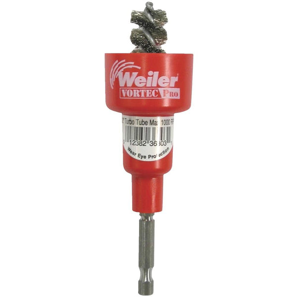 Weiler 36305 Spiral Wire Brush Tool; Stainless Steel; 1", 1-1/8 inches; Made in The USA