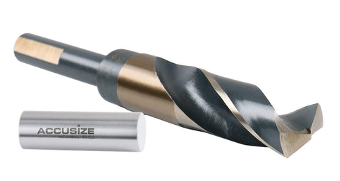 Accusize Industrial Tools 7/8'' ANSI M35 Drill, 1/2'' Shank, 135 Degree Split Point, Model 0412-0078