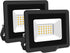 SKYWORLD 2 Pack LED Flood Lights Outdoor, 20W 2000LM Waterproof Security Lighting for Garden, Yard, Garages, Patio