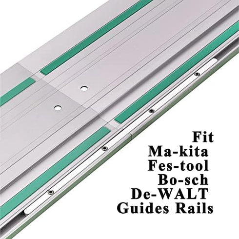 Guide Rail Connector Accessory Kit 71358 482107 for Festool Makita DeWalt Track Saw (2 Pack, Silver)