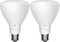 GE Lighting CYNC Smart Flood Light Bulbs, Bluetooth Enabled, Tunable White, Alexa and Google Assistant Compatible, 2