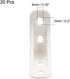90 39x39x16mm 20 uxcell Shelf Cabinet Door Degree Plastic Corner Braces Angle Brackets, Pcs