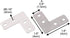 4 4 0.1cm 4 uxcell Stainless Steel Furniture Door Fixing Corner Brace Angle Bracket Shelf x x Pcs