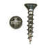 100 Pack Rok Hardware #7 x 5/8" Deep Coarse Thread Phillips Flat Head Wood Screws, Nickel Plated.