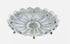 Generic 3.8 x 0.8 with 8 Gold Pins Crystal Glass Chandelier Bobeche 0.9"