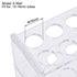 uxcell Acrylic Test Tube Holder Lab Stand Rack, 2x6 Wells for 10ml Centrifuge Tubes, Clear
