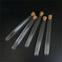 10Pcs Clear Plastic Test Tubes with Cork Stoppers, 15x150mm 13ml for Jewelry Seed Beads Powder Storage