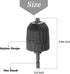 Mesee 0.8-10mm Keyless Drill Chuck Adapter, 3/8-24UNF Mount Thread Impact Chuck Converter with 1/4 Inch Hex Shank