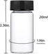 20ml Clear Small Glass Vials 30pcs with Screw Caps(30pcs)