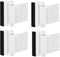 TOYFUL 4 Pack Door Reinforcement Locks with 16 Screws, Home Security Door Lock
