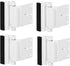 TOYFUL 4 Pack Door Reinforcement Locks with 16 Screws, Home Security Door Lock