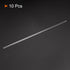 MECCANIXITY 3.3 Borosilicate Glass Stir Rods, 9.84" Length, 4mm Dia, 10 Pcs Mixing Tools for Lab Kitchen Science