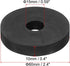 PATIKIL Multi Purpose Rubber Spacer, 6 Pcs 2.4"OD 0.59"ID 0.4"Thickness Neoprene Round Anti-Vibration Isolation Pads Isolator Rubber Bushings Spacer Washer for HVAC Bolts Car Accessories