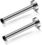 Door Stop 2 Pack, Long 6 Inch Modern Brushed Metal Doorstop with Mute Rubber Tip, Heavy Duty