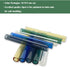 Colorful 3 Inches Long Glass Tubes, 10 Pieces, 5 Colors, 12 mm OD