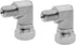 (2-PACK) 1501-02-04 Hydraulic Hose Adapter Fitting 1/8" Male (1/8"-27NPTF) × 1/4" Female Swivel 90° Elbow
