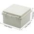 Zulkit Junction Box ABS Plastic Dustproof Waterproof IP65 Electrical Boxes Hinged Shell Outdoor Project Enclosure with
