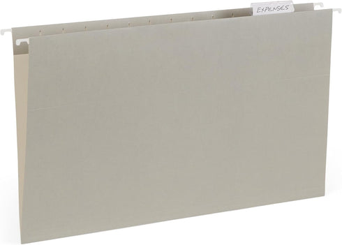 Blue Summit Hanging File Folders for Organization, Legal Size, Assorted Jewel Tones, 25 Pack