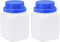 uxcell 2pcs Plastic Lab Chemical Reagent Bottle 450ml/15.2oz Wide Mouth Translucent Liquid Storage Container