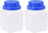 uxcell 2pcs Plastic Lab Chemical Reagent Bottle 450ml/15.2oz Wide Mouth Translucent Liquid Storage Container