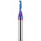 Solid Carbide Single Flute End Mill, 1/4” Shank Upcut CNC Spiral Router Bit for Aluminum, Plastic, Acrylic