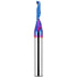 Solid Carbide Single Flute End Mill, 1/4” Shank Upcut CNC Spiral Router Bit for Aluminum, Plastic, Acrylic