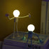 Generic Bulb Changeable Shape Funny Sportsman Night Light, DIY Shape Night Lights Cute Light Man Mini Lamp Suction Cup