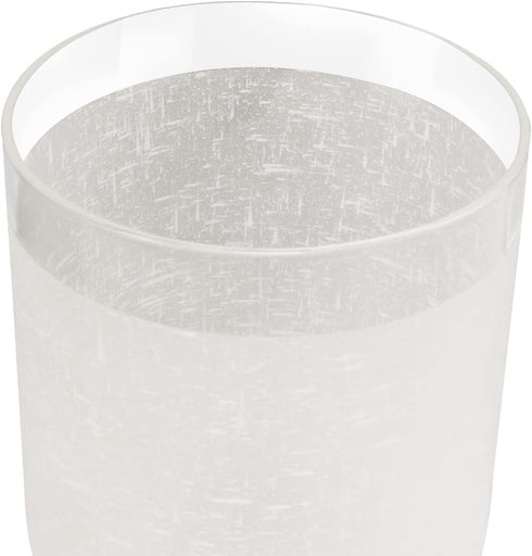 2 Pack 1-5/8-Inch G0099 White Frosted Glass Lamp Shade, Cylinder Light Fixture Replacement Globe or Cover with Fitter