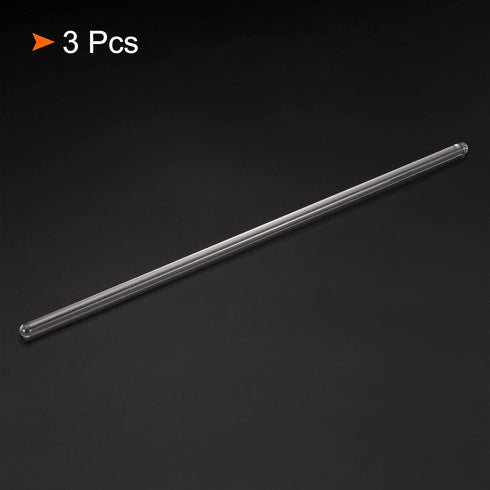 MECCANIXITY 3.3 Borosilicate Glass Stir Rod, 9.84" Length, 6mm Dia Mixing Tools, 3Pcs for Lab Kitchen Science