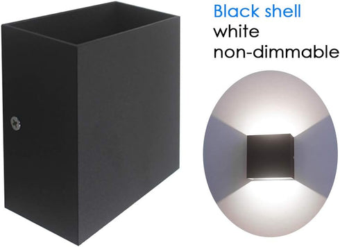 85-265V 6W 5-10 Non-dimmable) ZJchao Wall Lamp, AC Cube LEDs Light Modern COB Wall Lamp Mounted Lighting Fixtures Wall