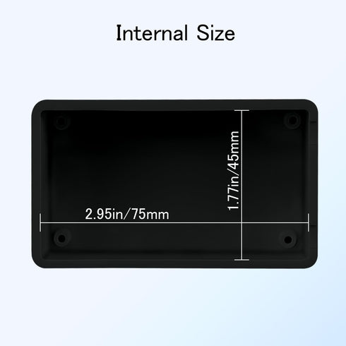 Project Box, 8 Pieces Electrical Box Small Junction Box, ABS Plastic Enclosure, Black, 3.15" x 1.97" x 1.02"