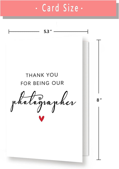 Amorista Thank You Card Gifts for Photographer, Simple Appreciation Gifts for Photographers,Thank You for Being Our