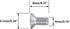 NGe M4X8mm Stainless Steel Flat Head Cross Screw, 100PCS Countersunk Head Screw