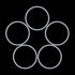 X AUTOHAUX 70mm OD Silicone O-Rings, 63mm ID, 3.5mm Width VMQ Seal Gasket for Pipe Repair, Pack of 5