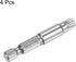 4pcs TT45 Star 7 Point Screwdriver Bit, 1/4" Hex Shank, 2" Length, Magnetic Security Torx Power Tool