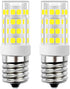 E17 LED Bulb, 4W Daylight White 6000K, Non-Dimmable, Appliance Bulb Under Microwave Oven, 2-Pack