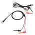 2Pcs Oscilloscope Probes, Clip Test Grabbers, Coaxial Cable Mini BNC to Dual Testing Plunger Hook