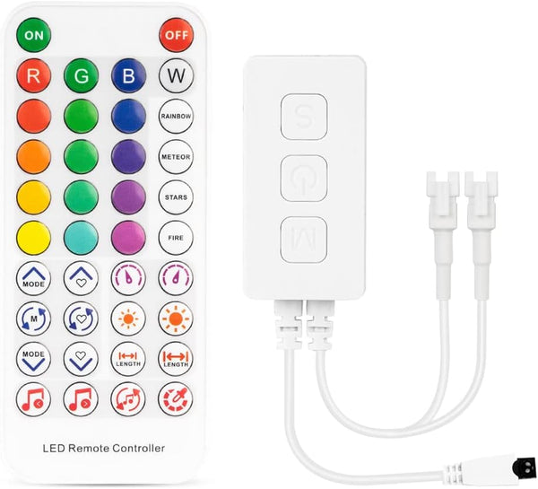 BTF-LIGHTING SK6812RGBW WS2814 TM1824 UCS2904 Built-in Mic SP617E Bluetooth Controller Sync Music