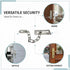 Gadgetime USA Satin Nickel Door Chain Guard Heavy-Duty Solid Brass Lock for Home, Apartment & Office Security, Extra