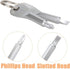 8Pcs Portable Keychain Screwdriver Set, Mini Pocket Key Chain Phillips Slotted Head Screwdriver