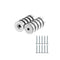 90LBS N52 Neodymium Cup Magnets with Countersunk Hole, 1.00" Diameter - 10