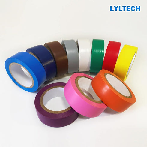 Electrical Tape Matte Rainbow 11 Colors Pack, 3/4-Inch by 30 Feet, Waterproof and Durable