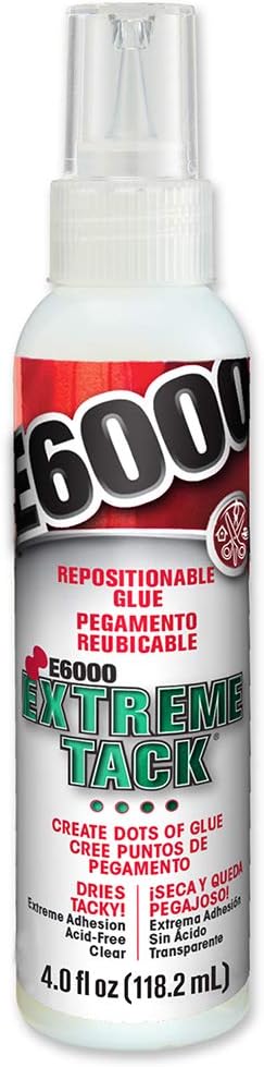 E6000 565104 Extreme Tack Adhesive, 4 fl oz Shelf Bottle
